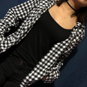 Black and white flannel